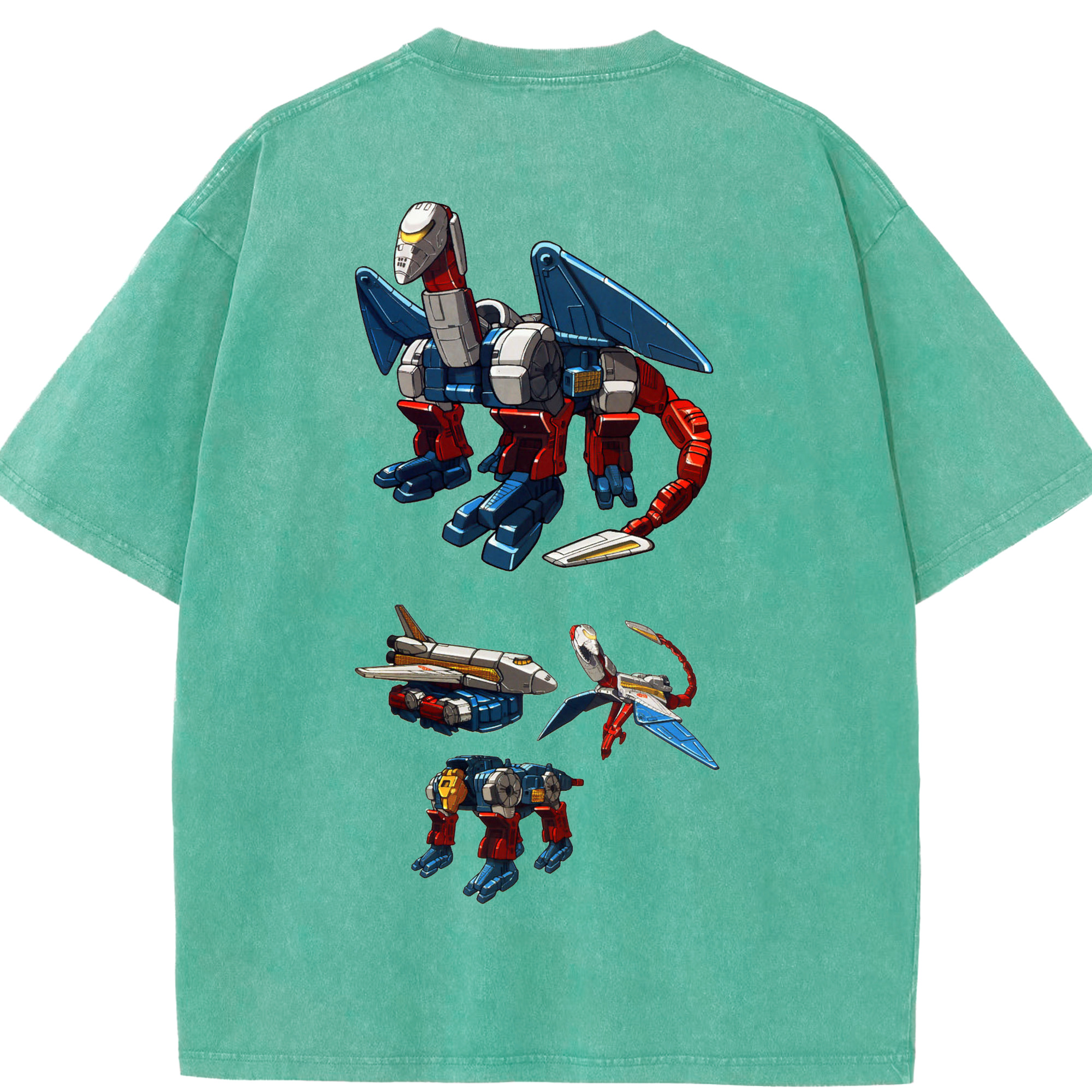 （画像用）  綿100% ヴィンテージ風 半袖Tシャツ（背面プリント）